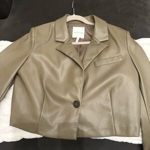 Avec Les Filles Olive Blazer Jacket